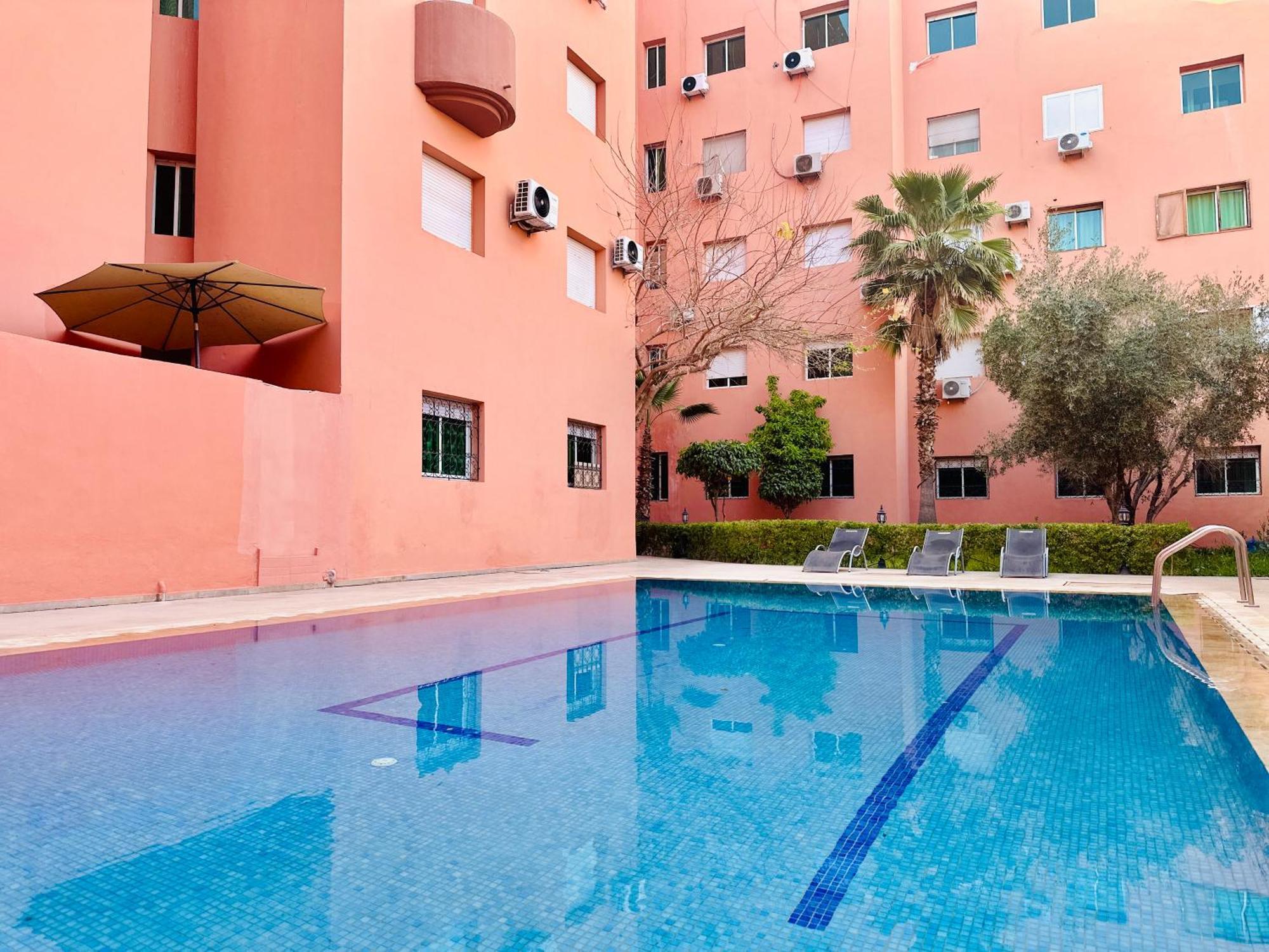 5 Minutes De La Gare Et Centre Ville Piscine Parking Marrakesh Eksteriør billede